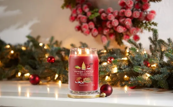 Yankee Candle Big Apple Christmas, Cylinder, Rød, 1 stk