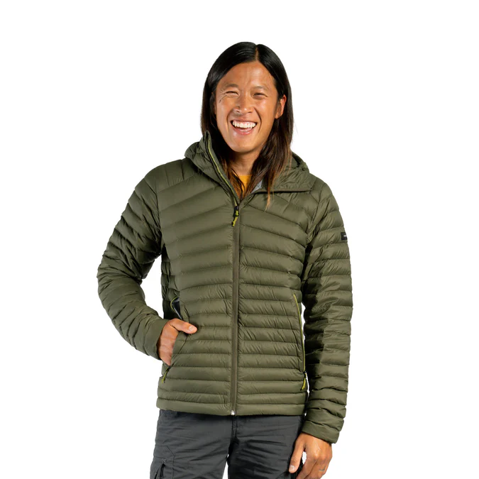 Decathlon Forclaz - Jaqueta puffer com capuz Forclaz MT100 para homem