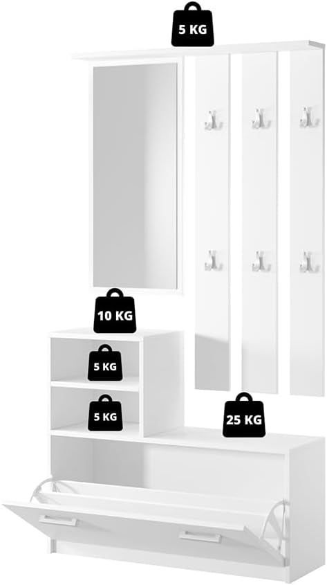 Selsey Flurgarderoben Set Garderobe Flur Wandgarderobe Garderobenpaneel Schuhregal Spiegel Regal Garderobenset Flaschengrün Mit Goldenen Griffen Yesfir