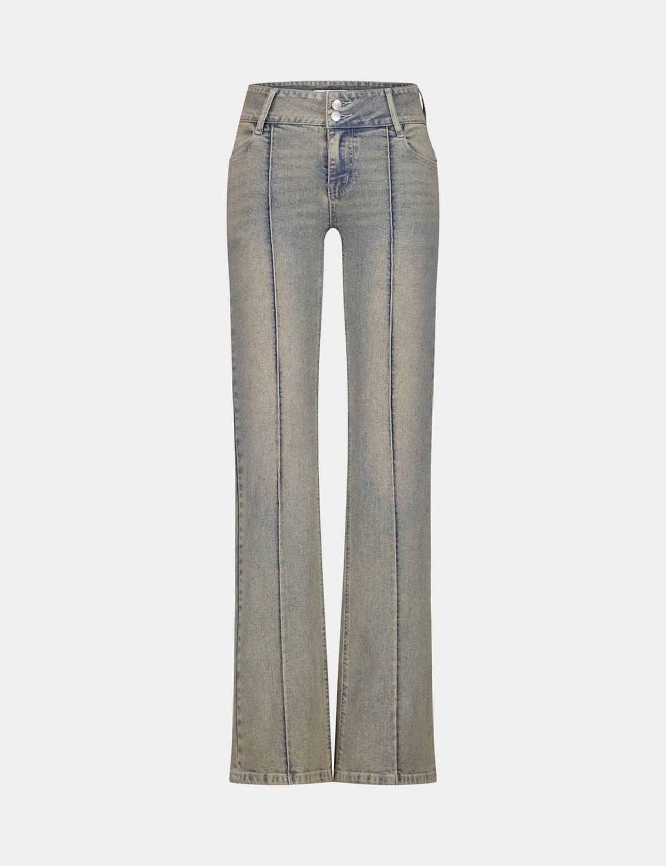 Jean flare taille basse bleu ciel