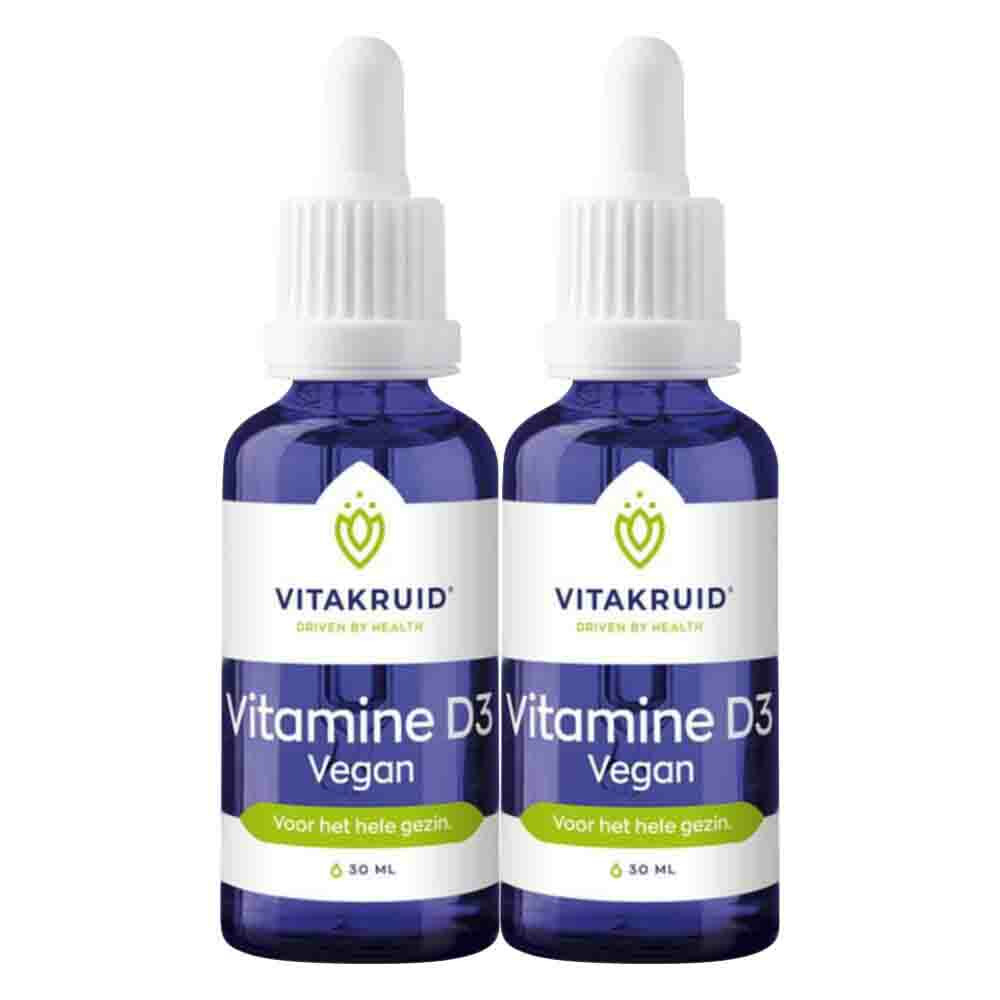 2x Vitakruid Vitamine D3 druppels Vegan30 ml
