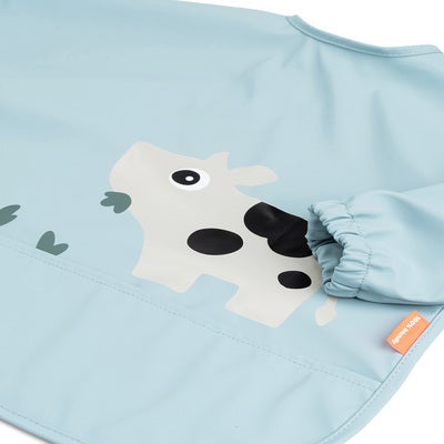 Done By Deer Tiny Farm  Langermet Smekke med Lomme, Blue