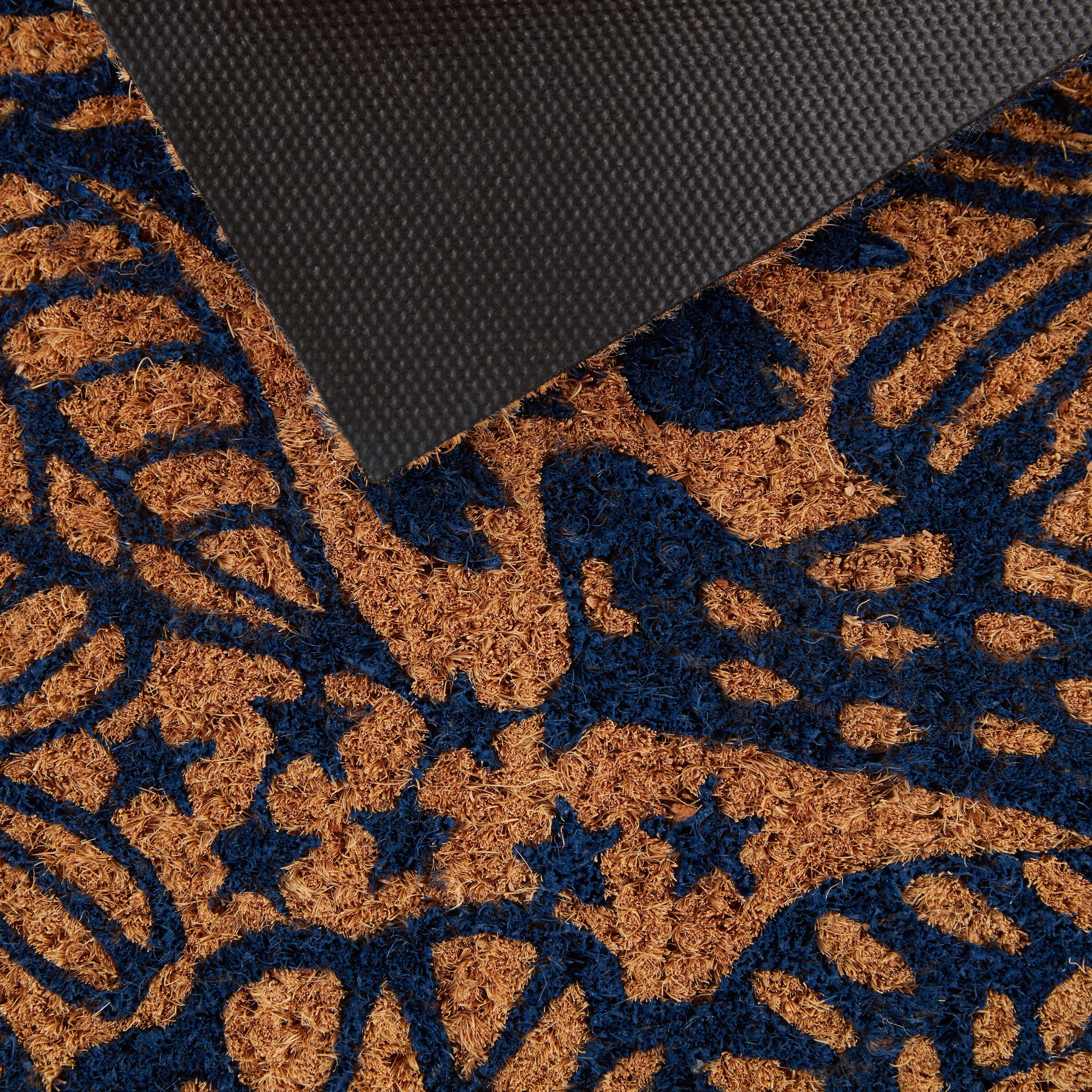 ANDRIN Fussmatte - blau / B: 40.0 cm x T: 60.0 cm