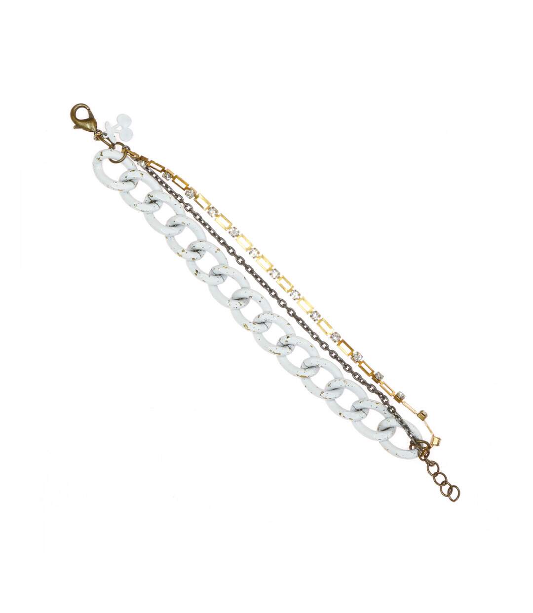 Bracelet chaîne blanc Femme Le Temps des Cerises