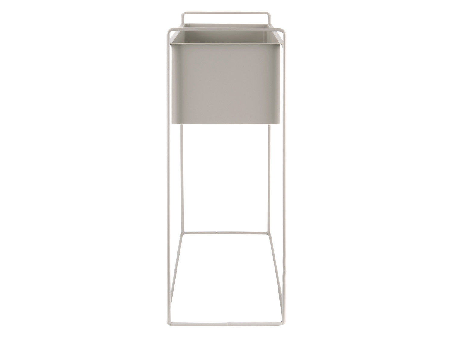 Plant pot set Essence straight iron warm grey