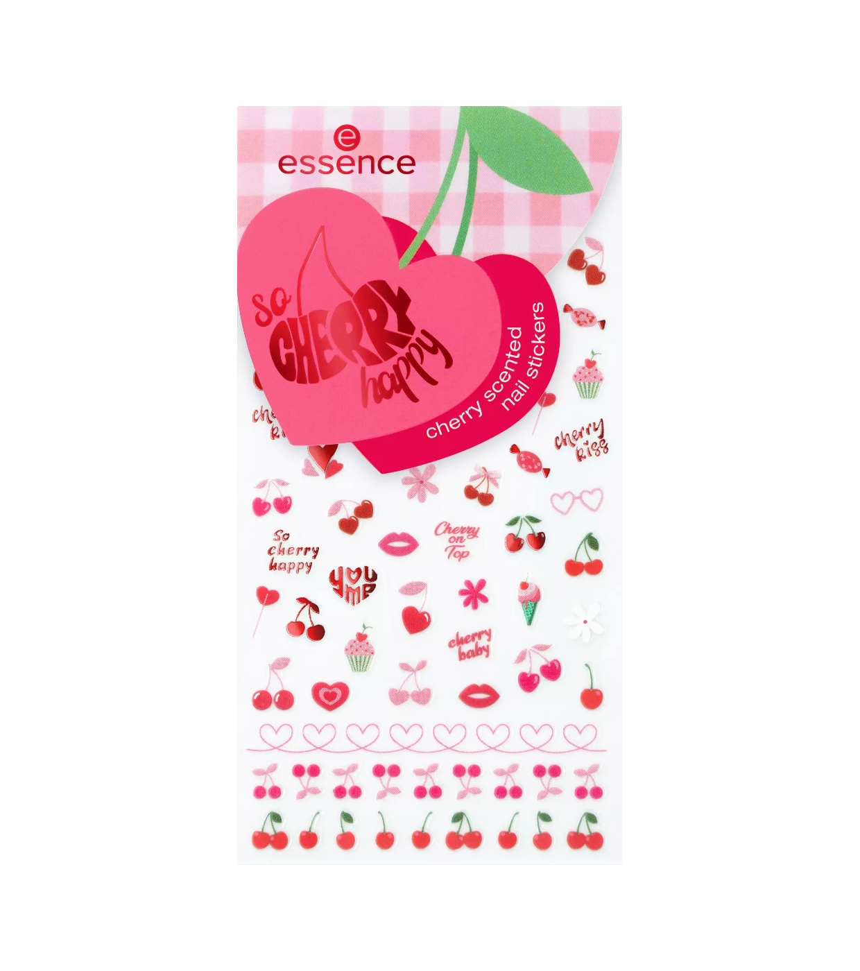 essence - *So Cherry Happy* - Adesivos de unha With Extra Cherries, Please!