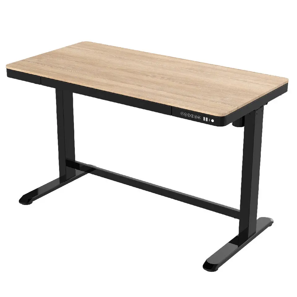Elektrisch verstelbaar bureau / thuiswerkplek - 120x60 cm - Whitewash eiken - Z