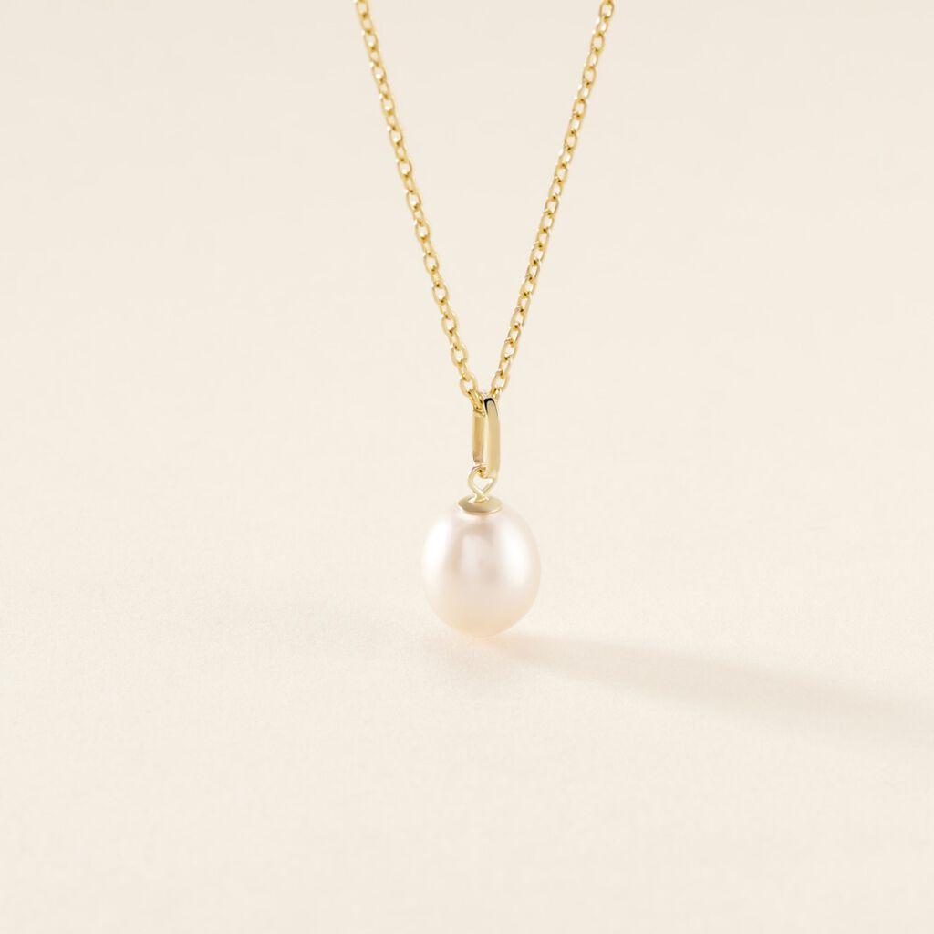 Pendentif Yoela Or Jaune Perle De Culture