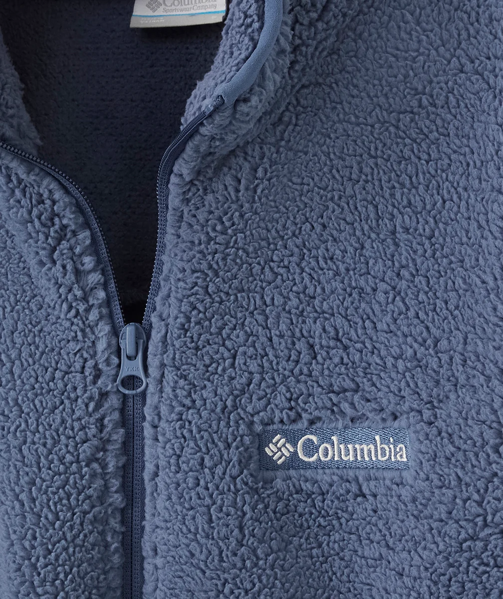 COLUMBIAVESTE ZIPPÉE EN SHERPA RUGGED RIDGE BLEUE