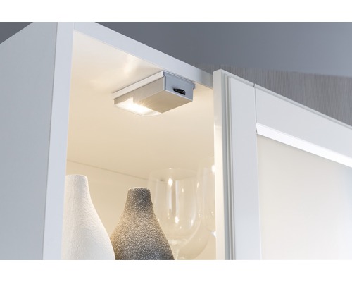 LED kastlamp 25 lm 2700 K SnapLED zilver op batterijen
