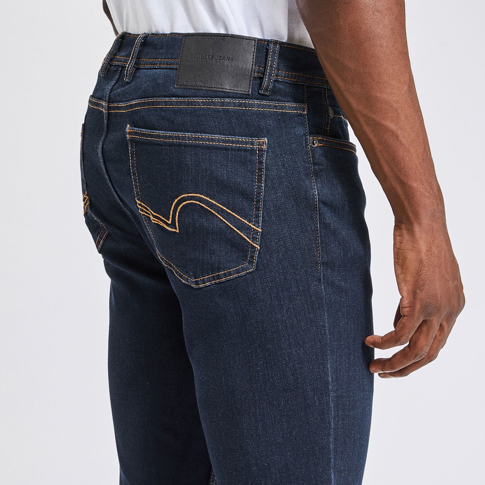 Jean slim urbanflex en polyester recyclé Bleu