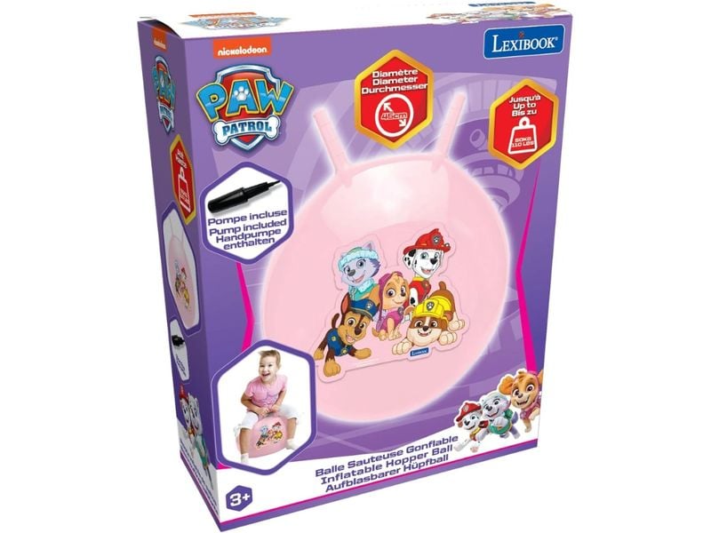 Lexibook Hüpfball rosa Paw Patrol 45 cm Hüpfball für Kleinkinder
