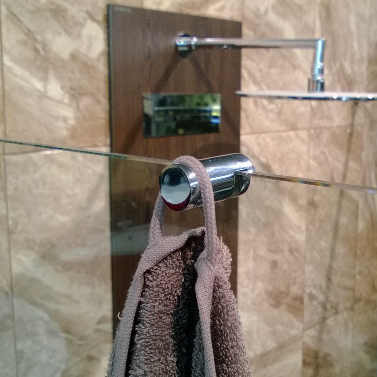Sapho handdoekhaakje voor douchewand chroom