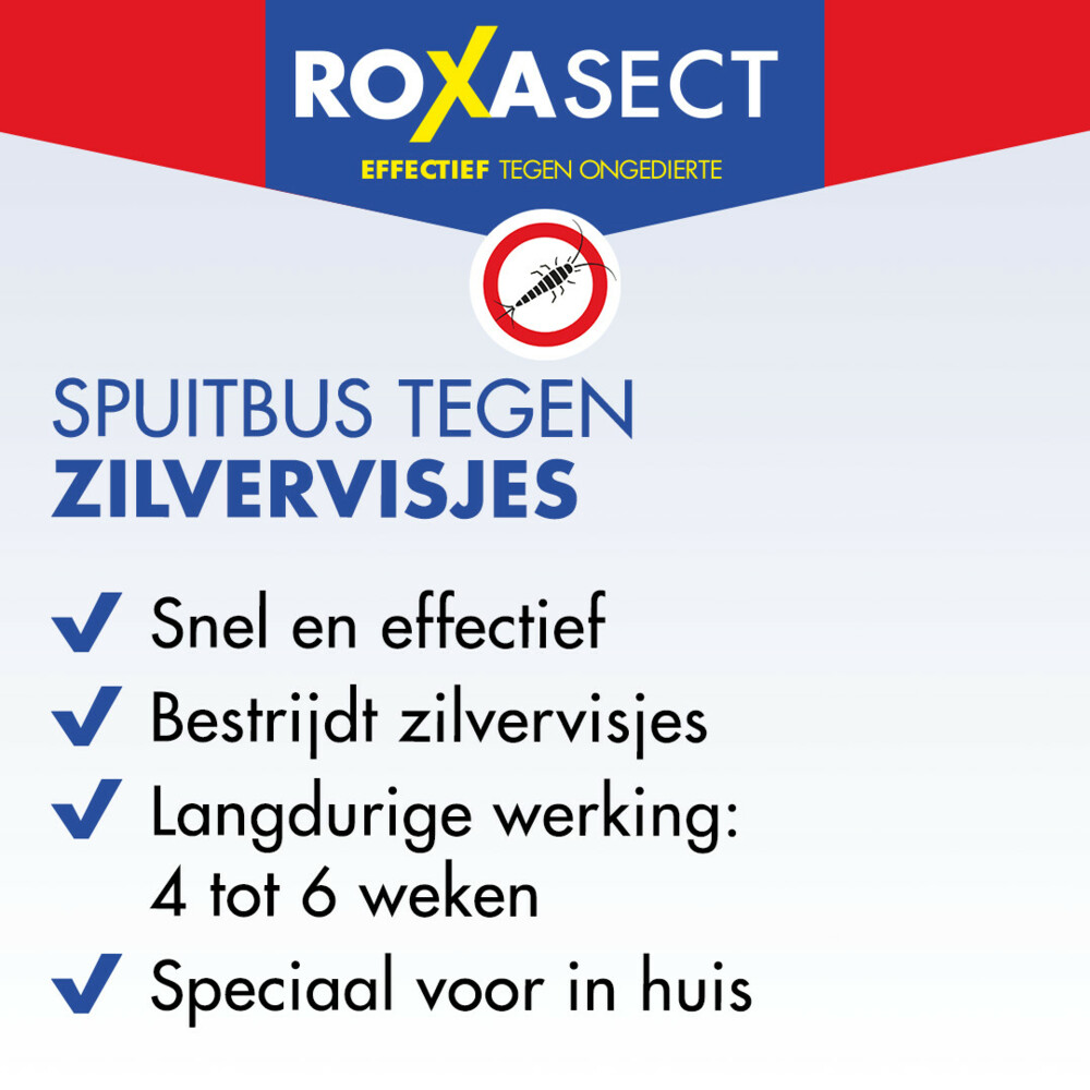 Roxasect Spuitbus Tegen Zilvervisjes 400 ml