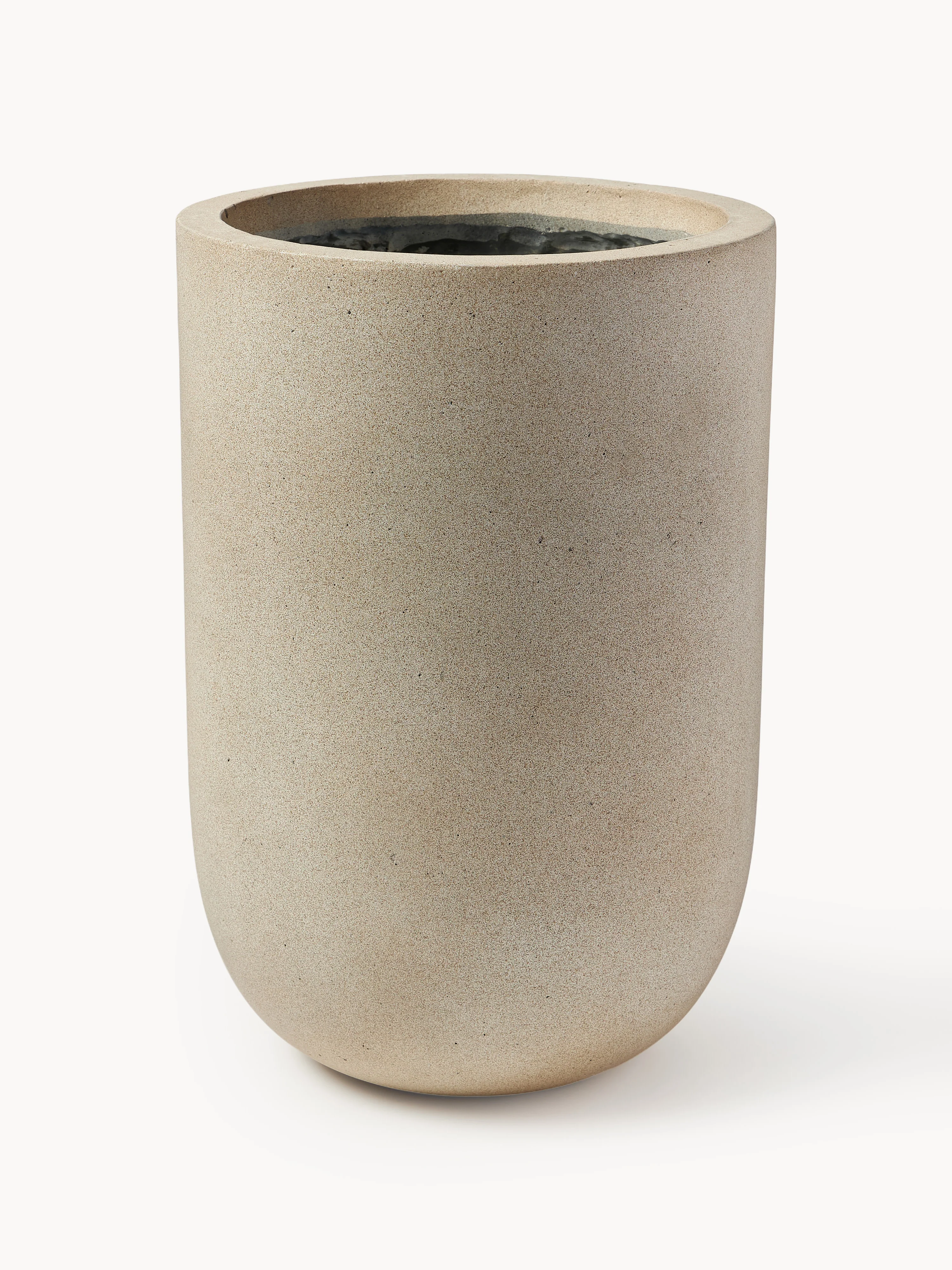 Outdoor plantenpot Tuscany van beton, H 34 cm