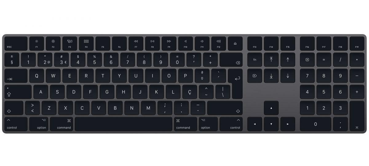 Apple Magic Keyboard 2017 with numeric keypad