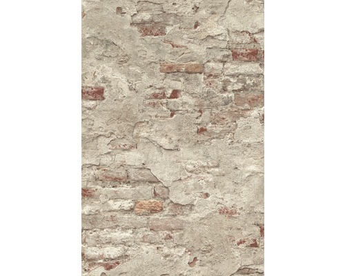 Vliesbehang 939323 Factory 3 steenlook bruin
