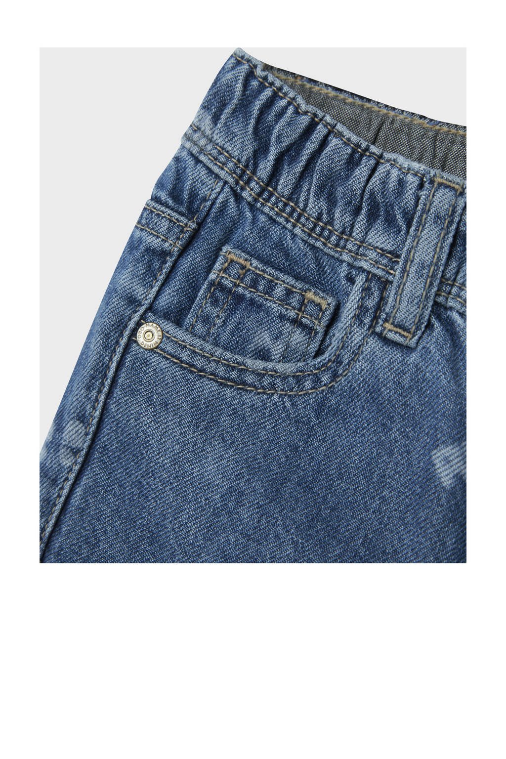 NAME IT MINI waist tapered jeans medium blue denim