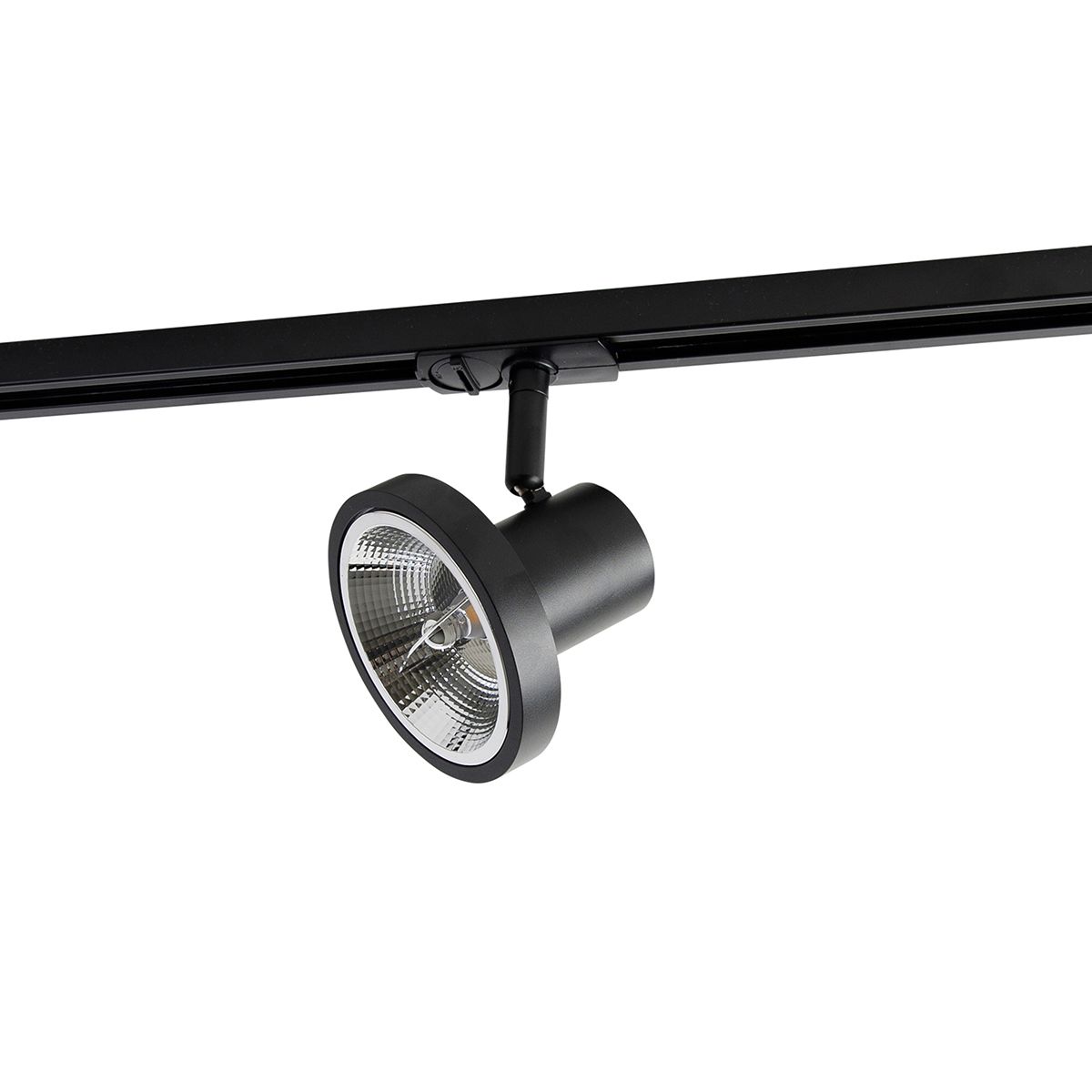 Moderne 1-fase railspot zwart GU10 111mm - Iconic Jeany