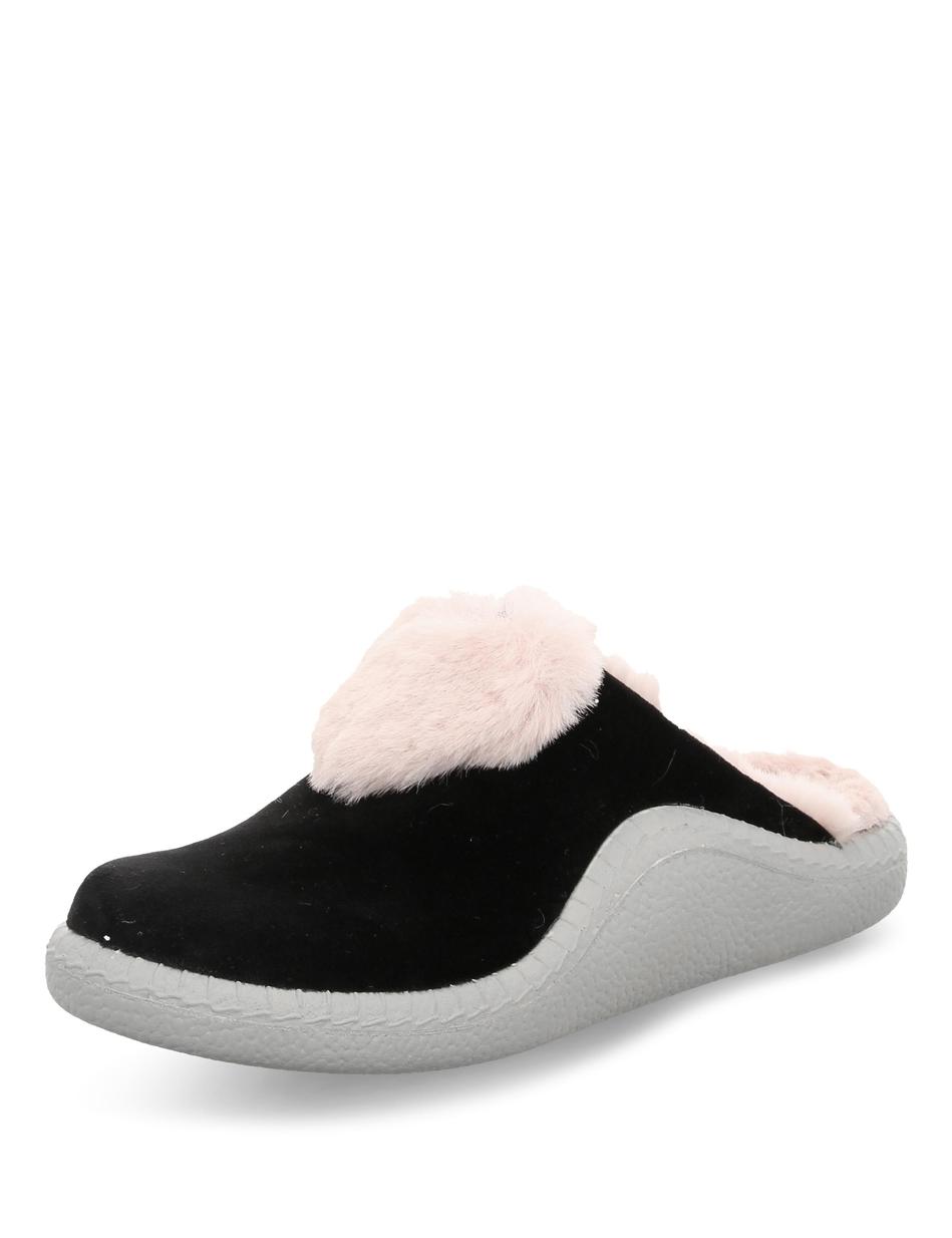 Hausschuh Monaco Damen 63, schwarz-