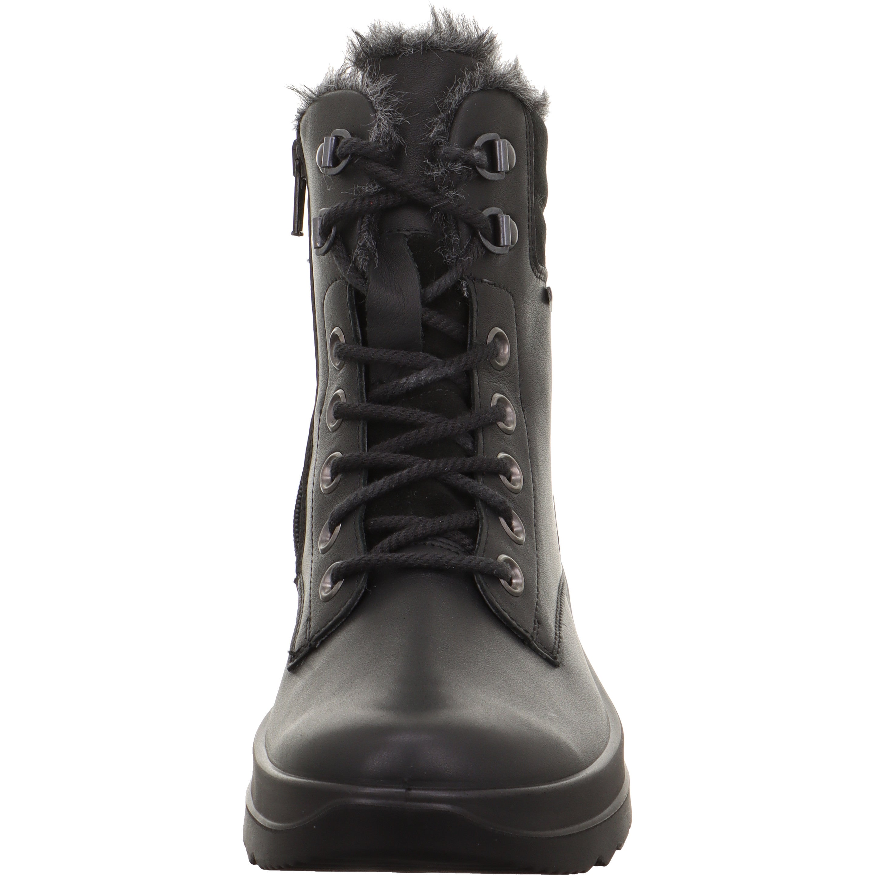 legero DREAMER Damen  Schnürboots mit Reißverschluss - Farbe: Schwarz - Größe: 4