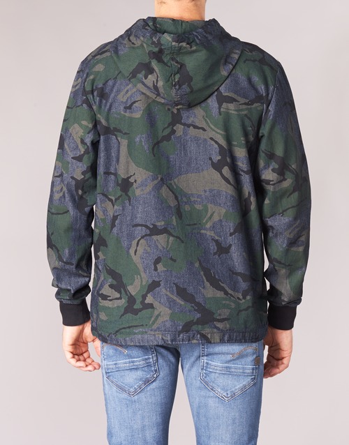 G-Star Raw - STOR ANORAK OVERSHIRT - Bleu / Vert