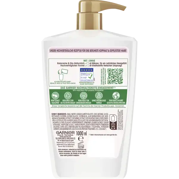 Beruhigendes Shampoo sanfte Hafermilch