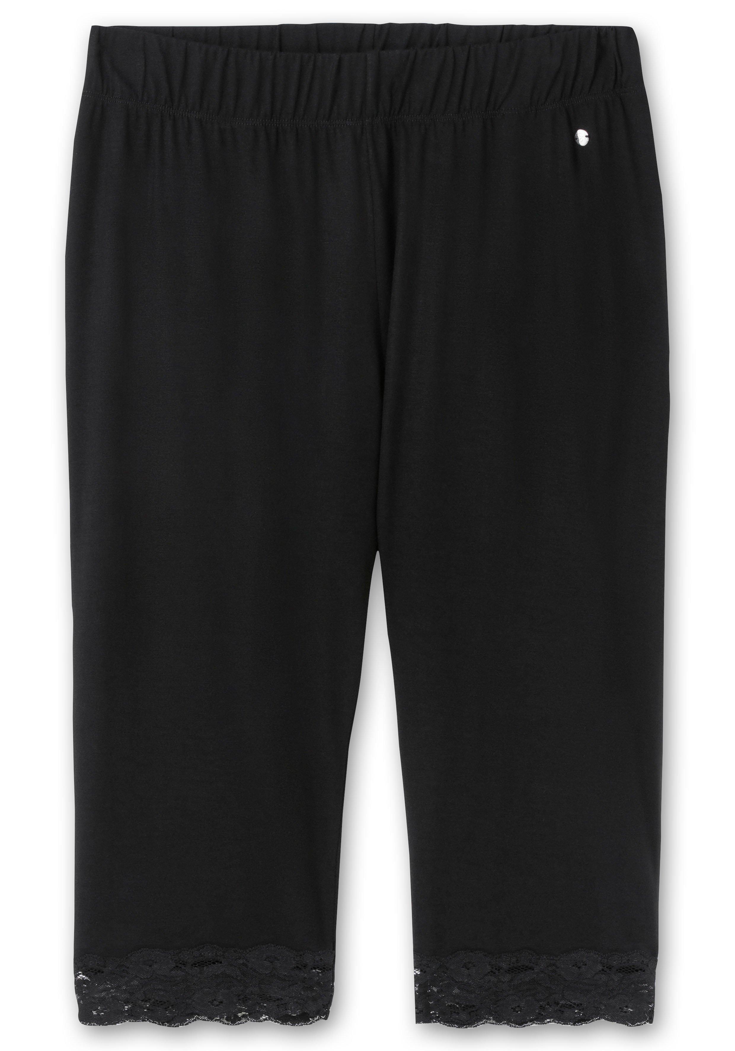 Set aus floralem Jerseyshirt und 3/4-Leggings