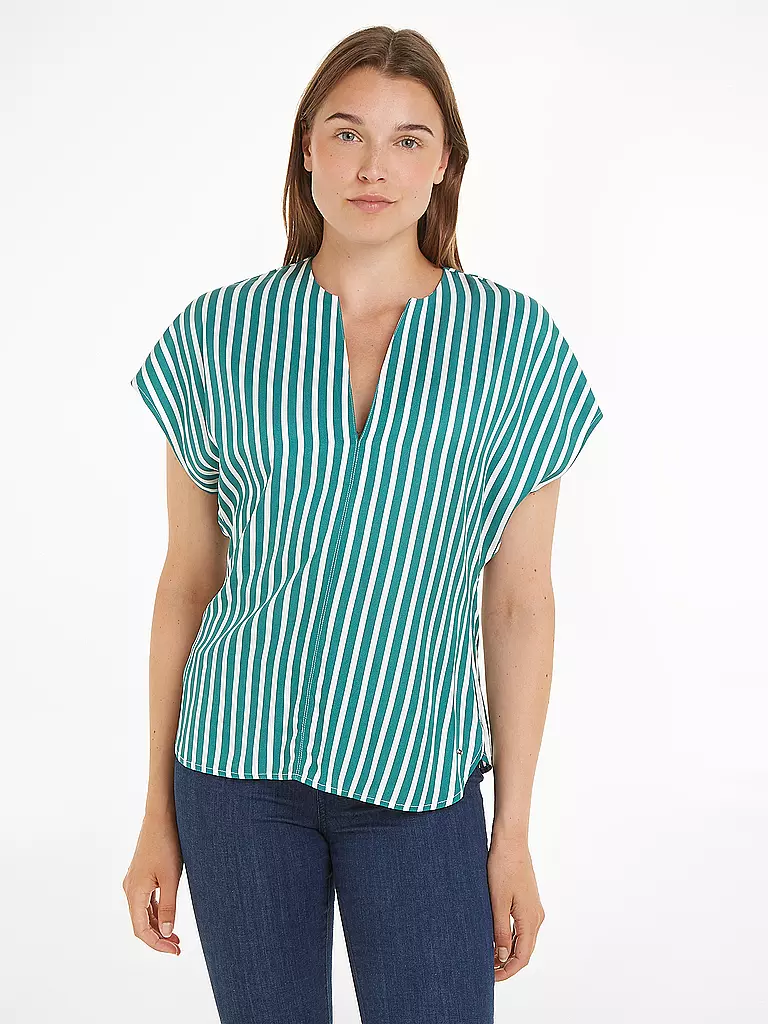 TOMMY HILFIGER Blusenshirt  grün