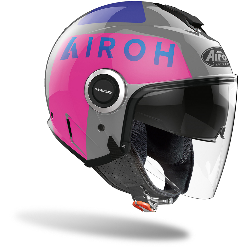 Airoh - Casque Helios Up Gris / Rose / Bleu