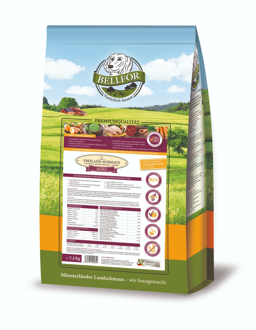 Сroquettes avec poulet - festin en plein air mini - freiland-schmaus mini - 7,5 kg