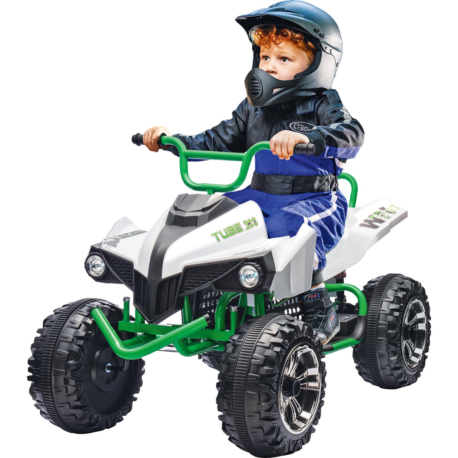 Xootz Metal ATV 12V Ride-On weiss-grün