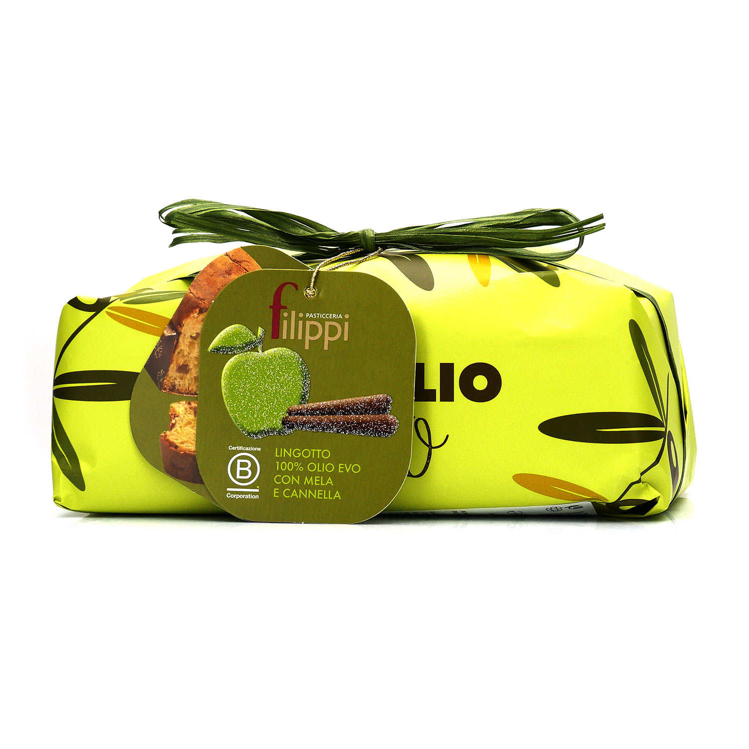Lingot de Panettone à l'huile d'olive, pommes confites et cannelle