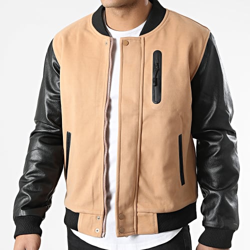 Veste Zippée 3119 Camel Noir
