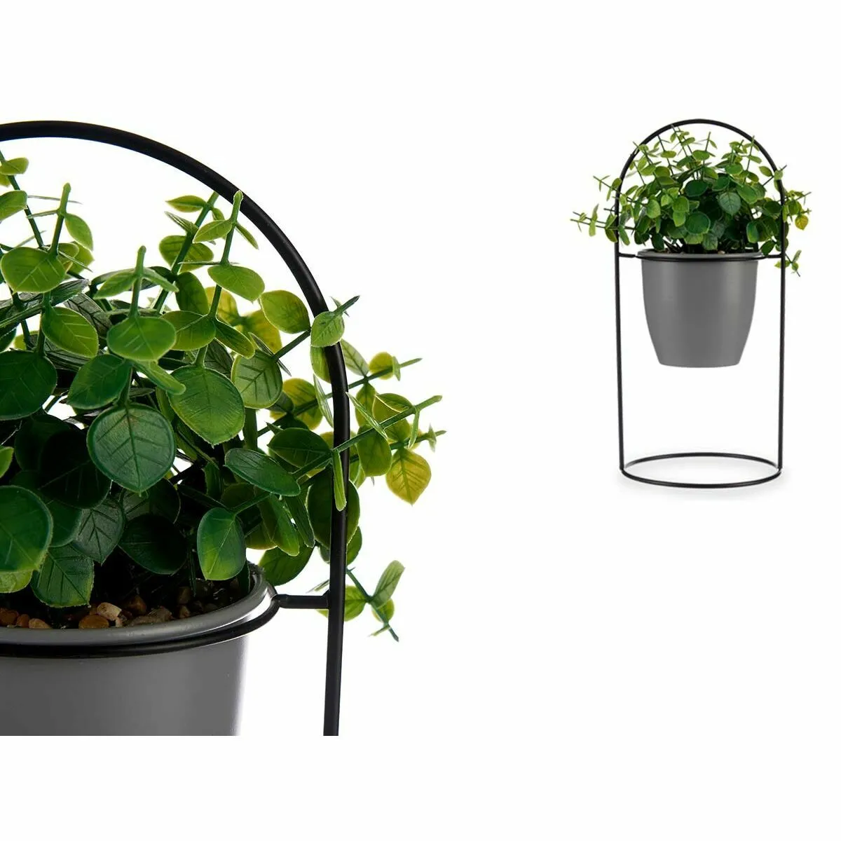 Ibergarden Plante décorative Volets Ronde Métal (8 Unités)
