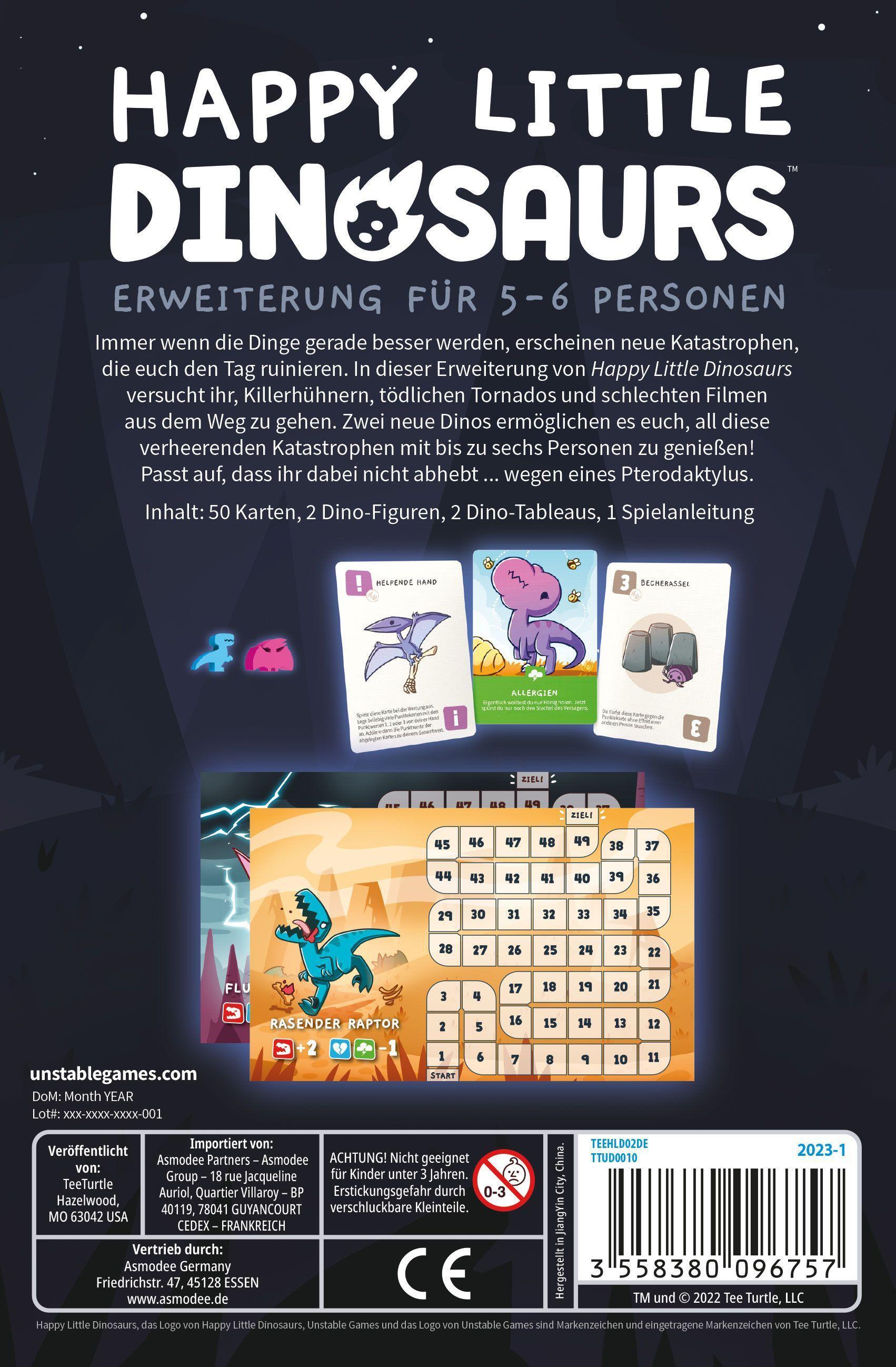 Happy Little Dinosaurs - Erweiterung für 5 bis 6 Personen