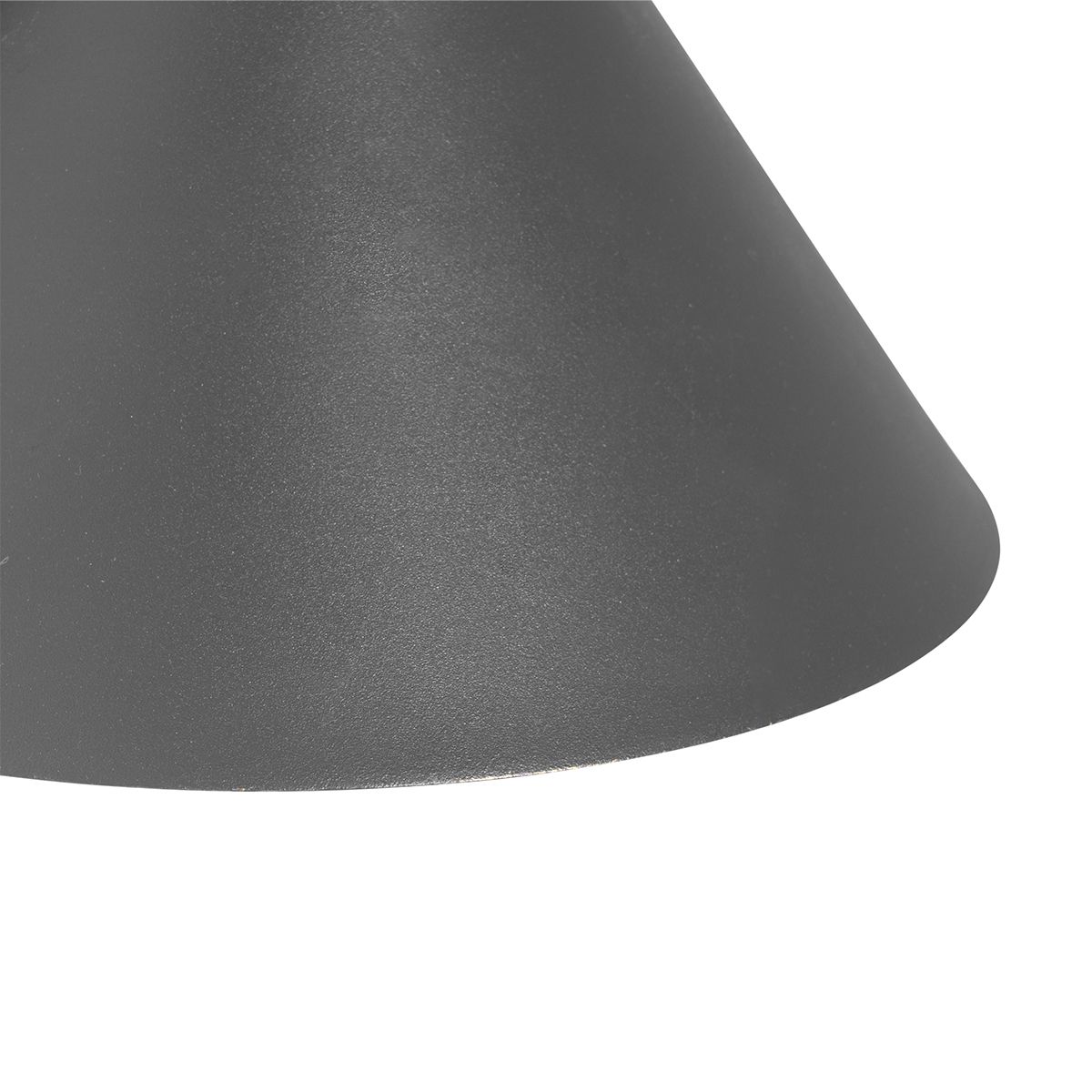 Industriële buitenwandlamp donkergrijs kegel IP44 - Natas