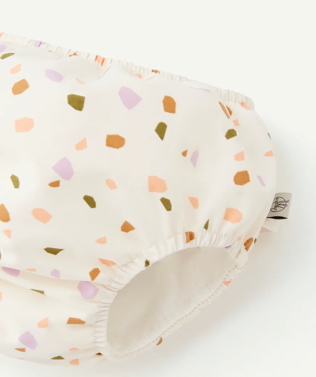 LASSIGCOUCHE DE BAIN ÉCRUE ET MULTICOLORE