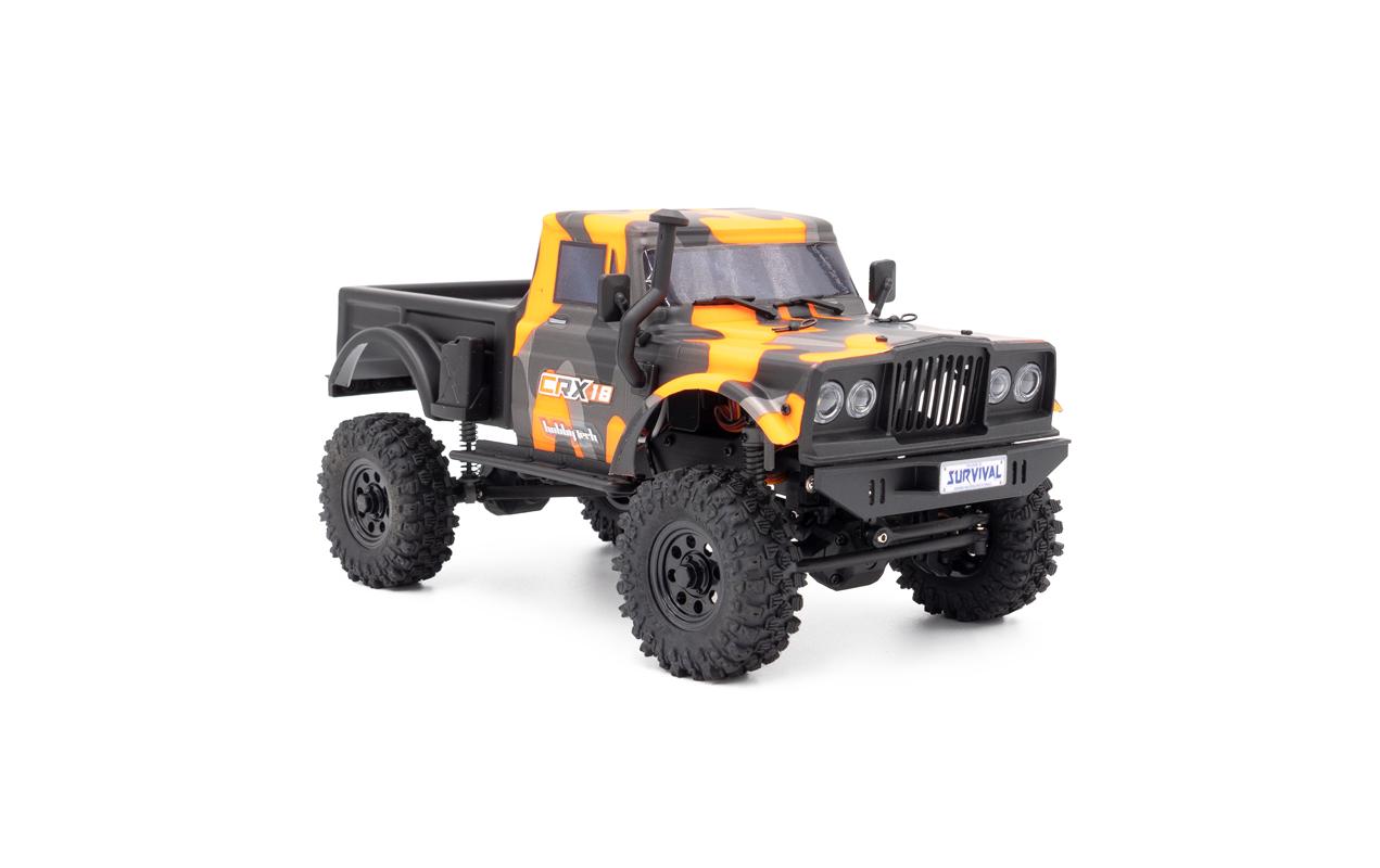 Scale Crawler CRX18 Pick-up 4WD Orange, RTR, 1:18<br>Kleiner Rock Crawler im RTR Set