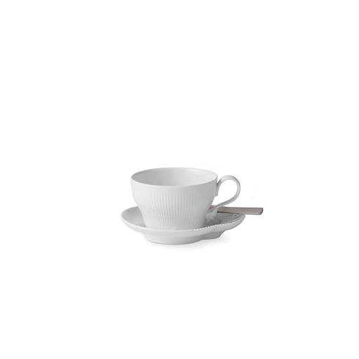 Royal Copenhagen Hvid Elements Kop Og Underkop, 26 cl