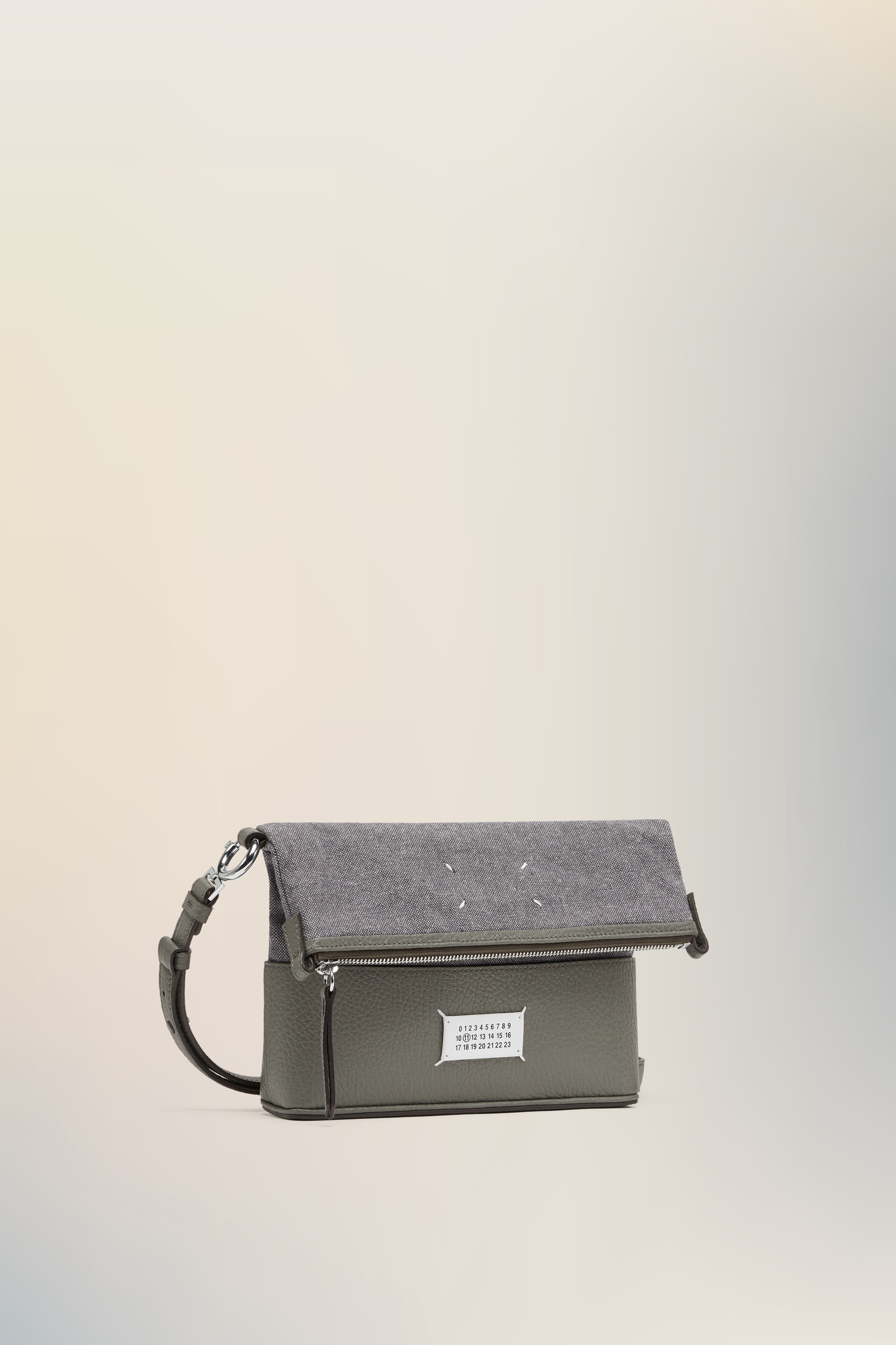 Sac bandoulière 5AC hobo small gris Gris caillou