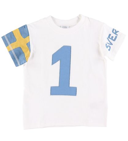 Hust and Claire T-Shirt - Arthur - Weiß m. Schweden
