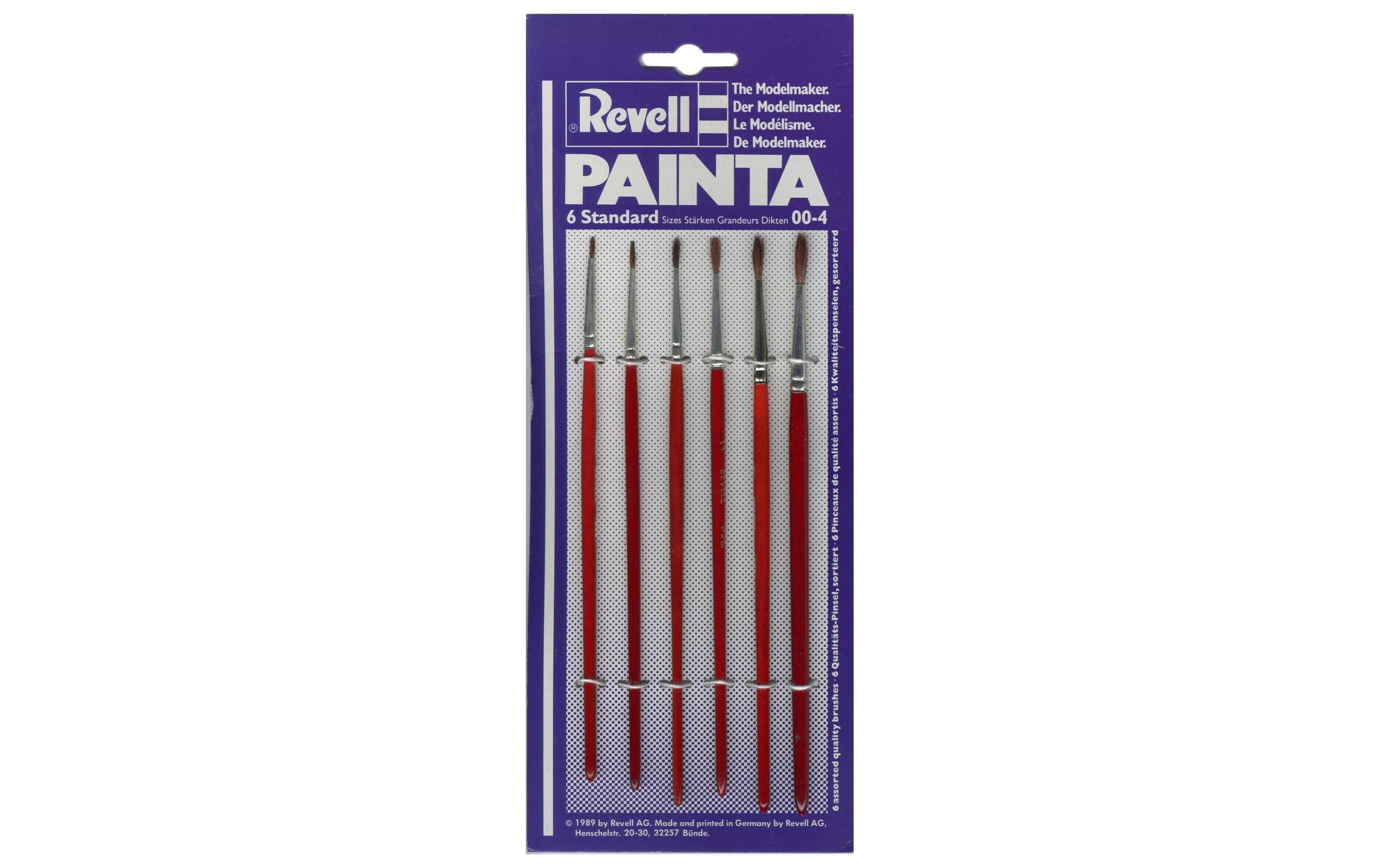 Pinsel-Set Painta Standard 00-4Zum flächigen Farbauftrag auf Modelle