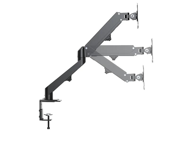 NEOMOUNTS Tischhalterung DS70-700BL2 bis 7 kg – Schwarz Full-Motion-Tischhalterung für 17-27