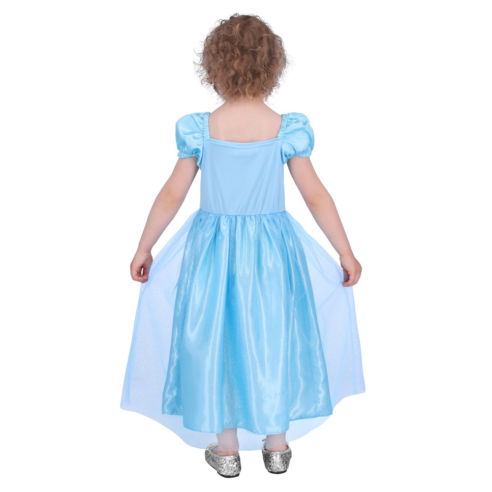 Blaues Prinzessinnenkostüm für Kinder (6-8 Jahre)