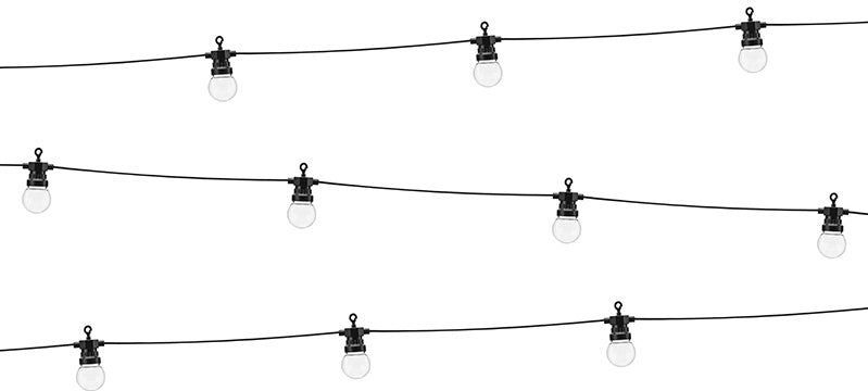 LED Lampjes - Zwart - 5m - Warmwit Lichtkleur - Binnen en Buiten Gebruik