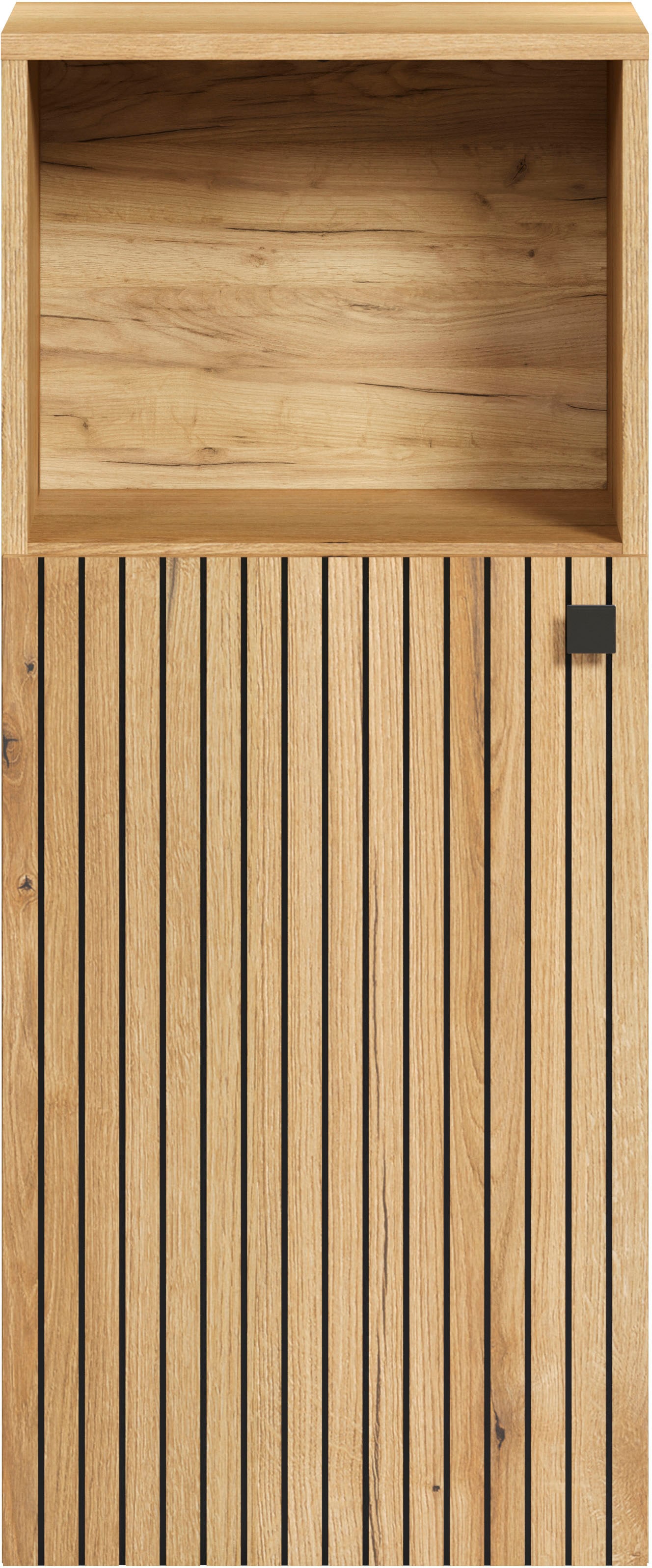 welltime Unterschrank »Amrum« 1 Stk. tlg. Badschrank mit offenem Fach und Rillenoptik - Masse (B/T/H) 40/31/95 cm
