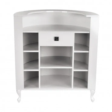 Caisse OBSESSION I Structure Blanc Mat Matelassée Cristaux Swarovski
