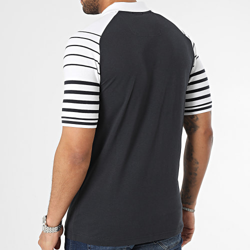 Polo Manches Courtes 50494331 Bleu Foncé Blanc