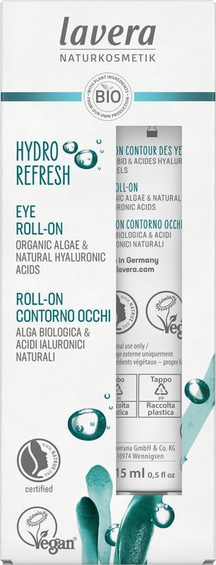 Lavera Hydro refresh eye roll-on EN-IT 15ml